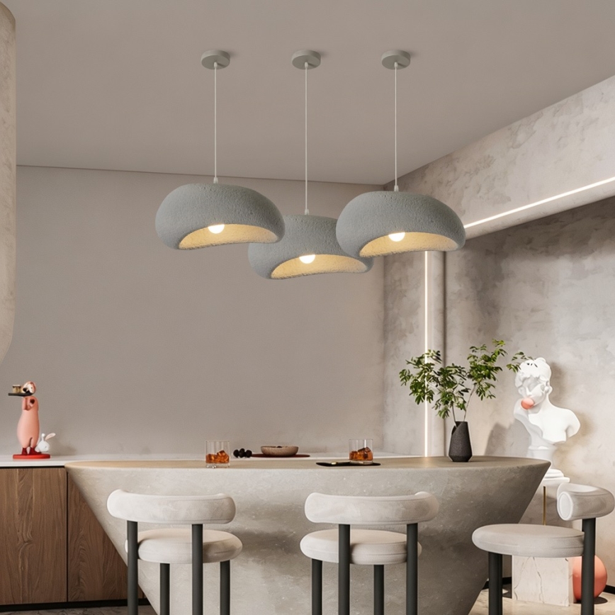 BRILAGI - Hanglamp met kabel WABI SABI 1xE27/60W/230V Ø 40 cm grijs