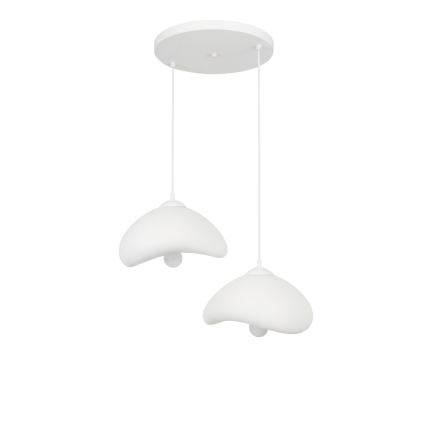 Brilagi - Hanglamp met kabel WABI SABI 2xE27/40W/230V Ø 45 cm wit