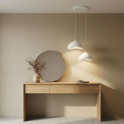 Brilagi - Hanglamp met kabel WABI SABI 2xE27/40W/230V Ø 45 cm wit
