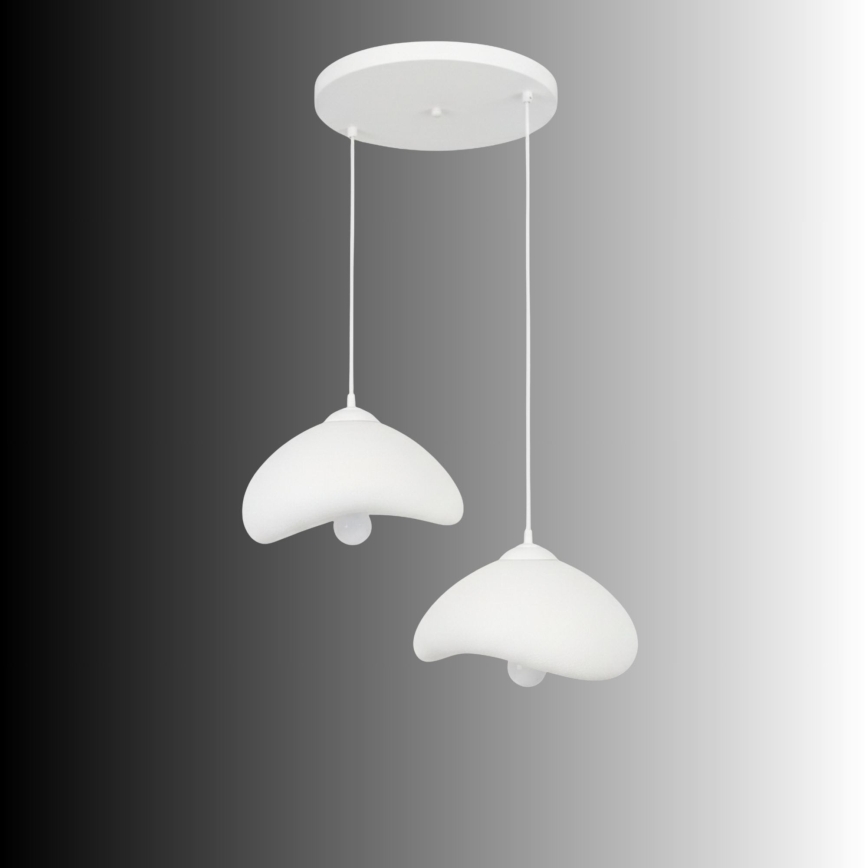 Brilagi - Hanglamp met kabel WABI SABI 2xE27/40W/230V Ø 45 cm wit