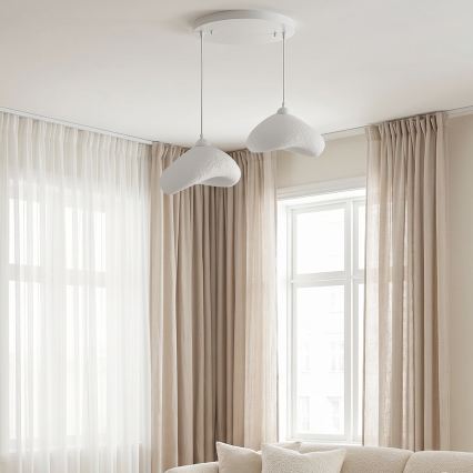 Brilagi - Hanglamp met kabel WABI SABI 2xE27/40W/230V Ø 45 cm wit