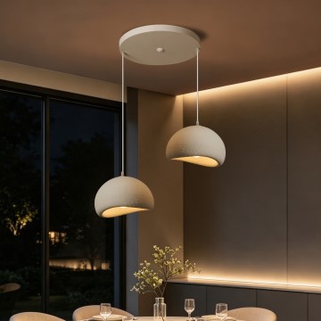BRILAGI - Hanglamp met kabel WABI SABI 2xE27/60W/230V wit