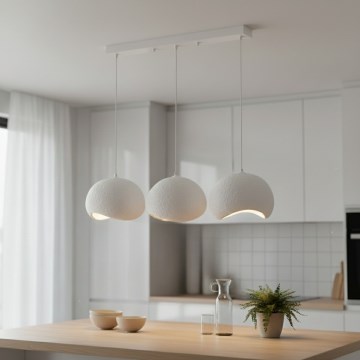 Brilagi - Hanglamp met kabel WABI SABI 3xE27/40W/230V wit