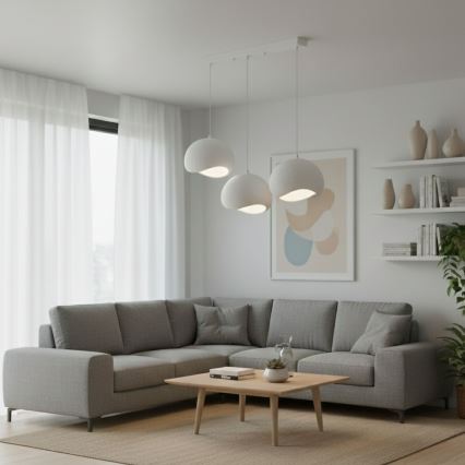 Brilagi - Hanglamp met kabel WABI SABI 3xE27/40W/230V wit