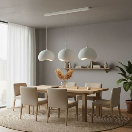 Brilagi - Hanglamp met kabel WABI SABI 3xE27/40W/230V wit