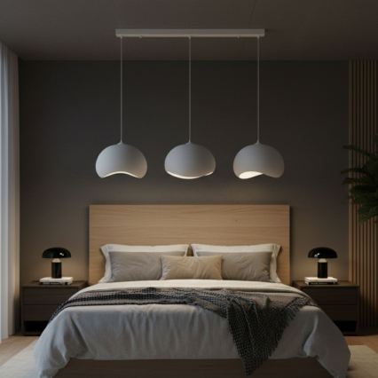 Brilagi - Hanglamp met kabel WABI SABI 3xE27/40W/230V wit