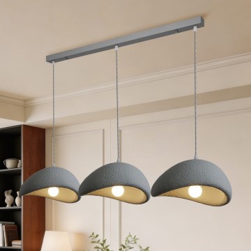 BRILAGI - Hanglamp met kabel WABI SABI 3xE27/60W/230V grijs