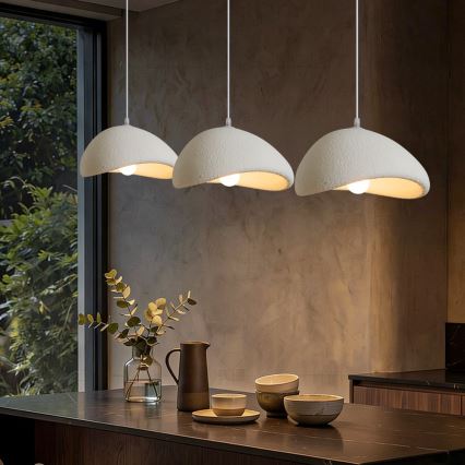BRILAGI - Hanglamp met kabel WABI SABI 3xE27/60W/230V wit