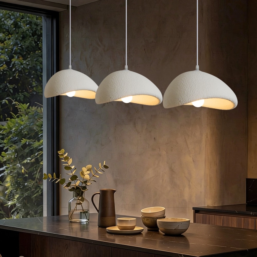 BRILAGI - Hanglamp met kabel WABI SABI 3xE27/60W/230V wit