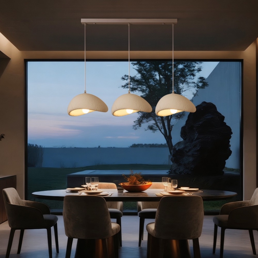 BRILAGI - Hanglamp met kabel WABI SABI 3xE27/60W/230V wit