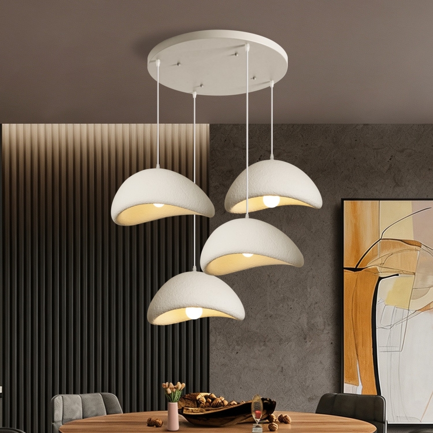 BRILAGI - Hanglamp met kabel WABI SABI 4xE27/60W/230V wit