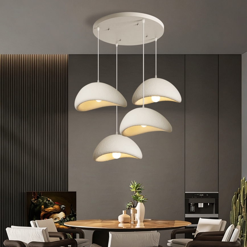 BRILAGI - Hanglamp met kabel WABI SABI 4xE27/60W/230V wit