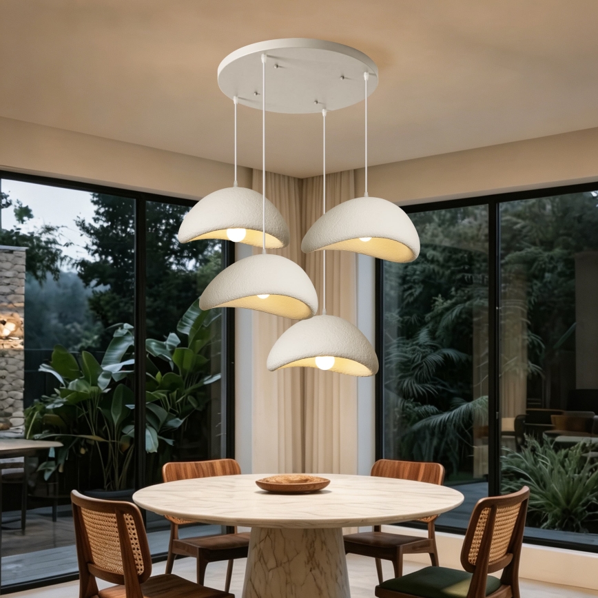 BRILAGI - Hanglamp met kabel WABI SABI 4xE27/60W/230V wit