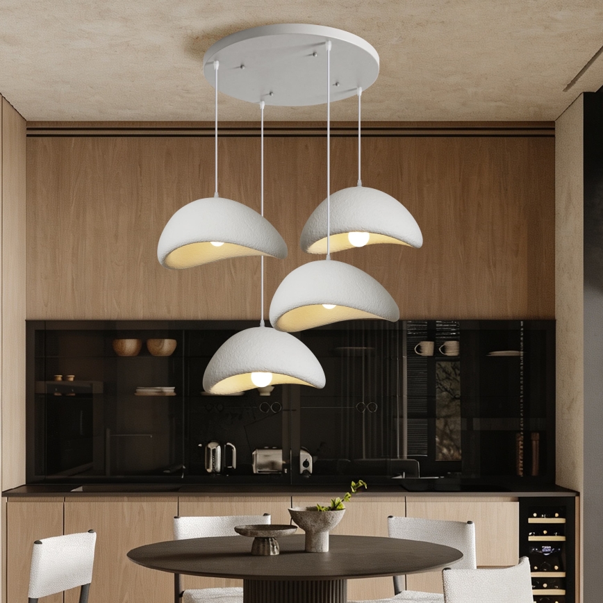 BRILAGI - Hanglamp met kabel WABI SABI 4xE27/60W/230V wit