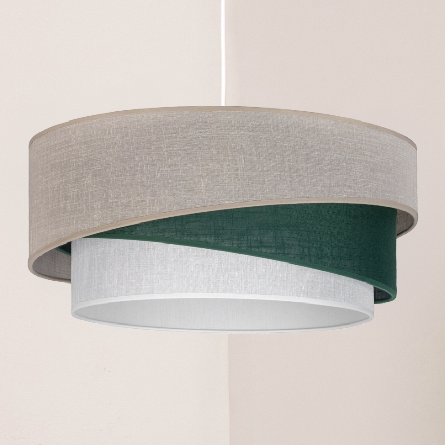 Brilagi - Hanglamp met snoer ARROW 1xE27/60W/230V Ø 45 cm beige/groen/wit