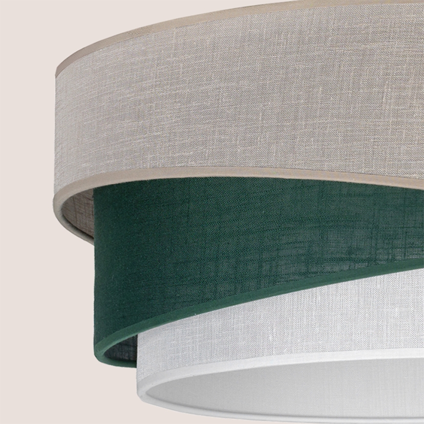Brilagi - Hanglamp met snoer ARROW 1xE27/60W/230V Ø 45 cm beige/groen/wit