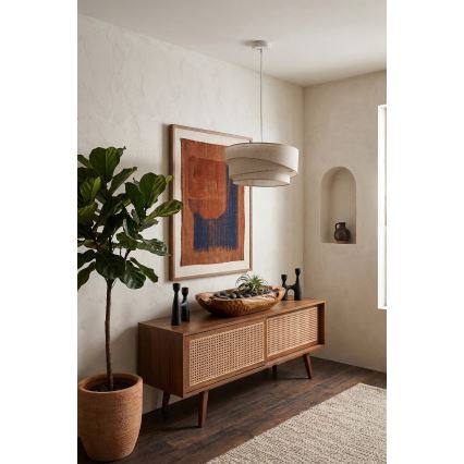 Brilagi - Hanglamp met snoer ARROW 1xE27/60W/230V Ø 45 cm beige