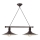 Brilagi - Hanglamp met snoer FORGE 2xE27/60W/230V bruin