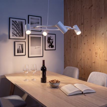 BRILAGI - Hanglamp met snoer SELE 4xGU10/30W/230V wit
