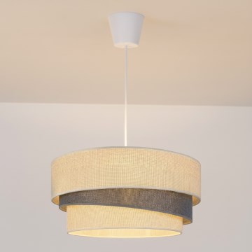 Brilagi - Hanglamp met snoer TRIO 1xE27/60W/230V Ø 40 cm crème/grijs