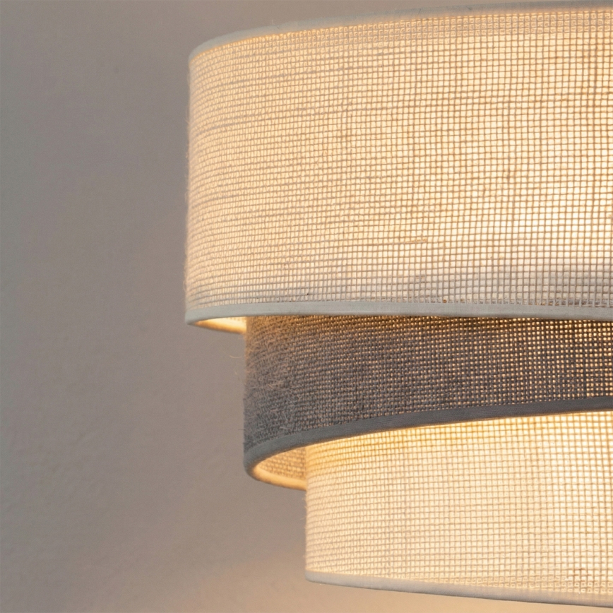Brilagi - Hanglamp met snoer TRIO 1xE27/60W/230V Ø 40 cm crème/grijs
