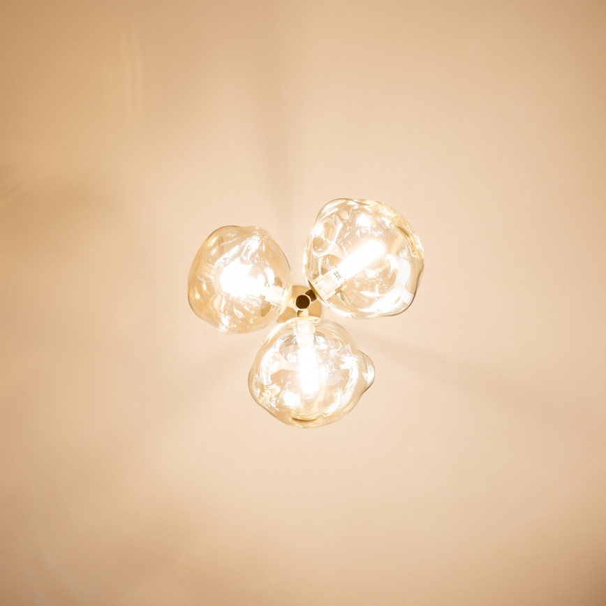 BRILAGI - Hanglamp met snoer VULCANO 3xG9/8W/230V beige/rookbeige beige