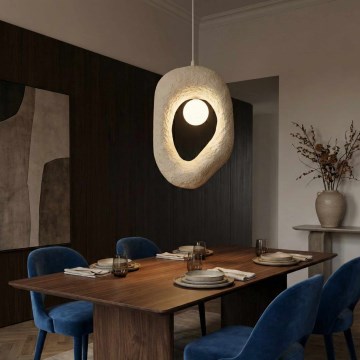 Brilagi - Hanglamp met snoer WABI SABI 1xE27/40W/230V crème