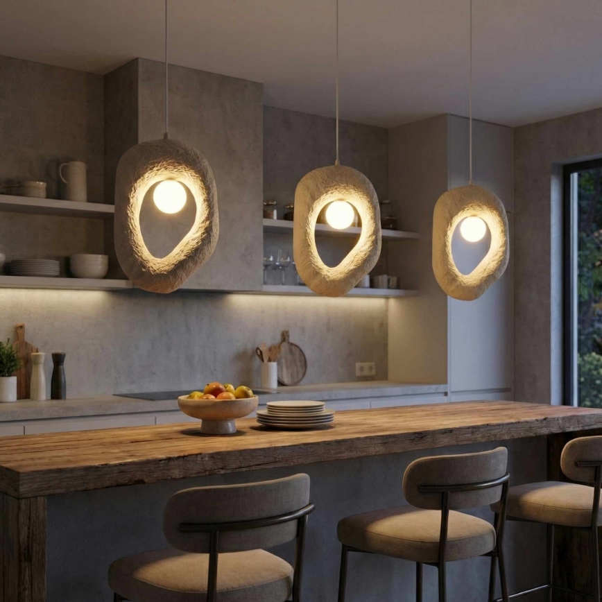 Brilagi - Hanglamp met snoer WABI SABI 1xE27/40W/230V crème