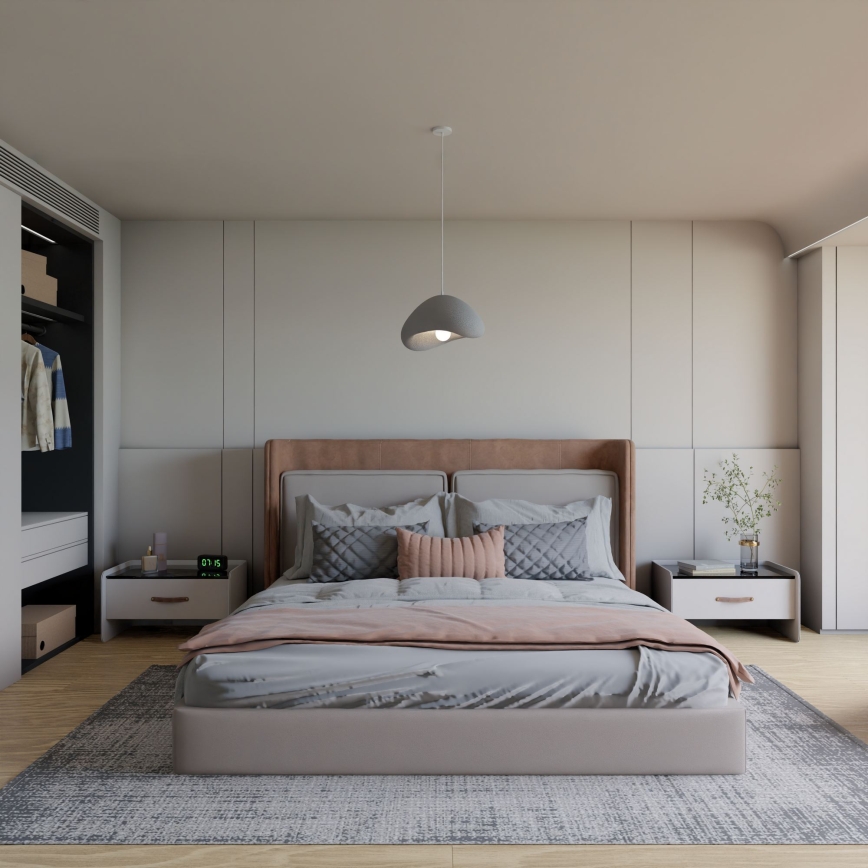 Brilagi - Hanglamp met snoer WABI SABI 1xE27/40W/230V Ø 33 cm grijs