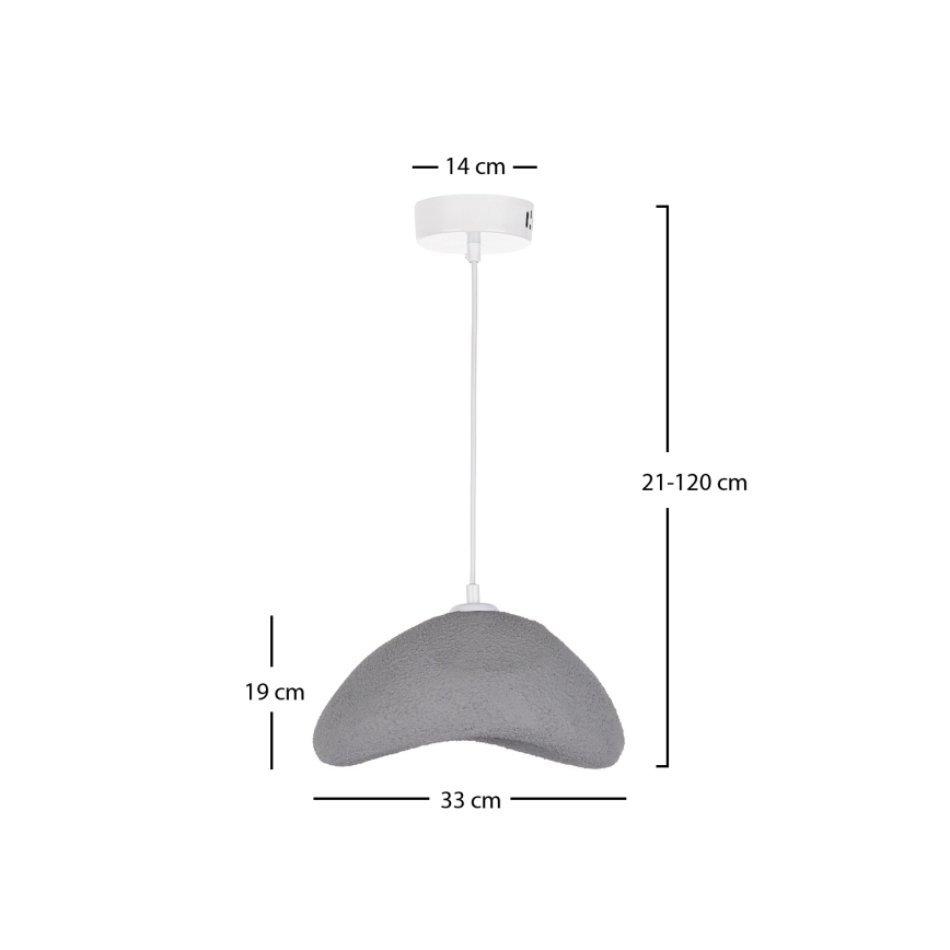 Brilagi - Hanglamp met snoer WABI SABI 1xE27/40W/230V Ø 33 cm grijs