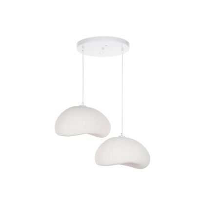 Brilagi - Hanglamp met snoer WABI SABI 2xE27/40W/230V Ø 60 cm wit