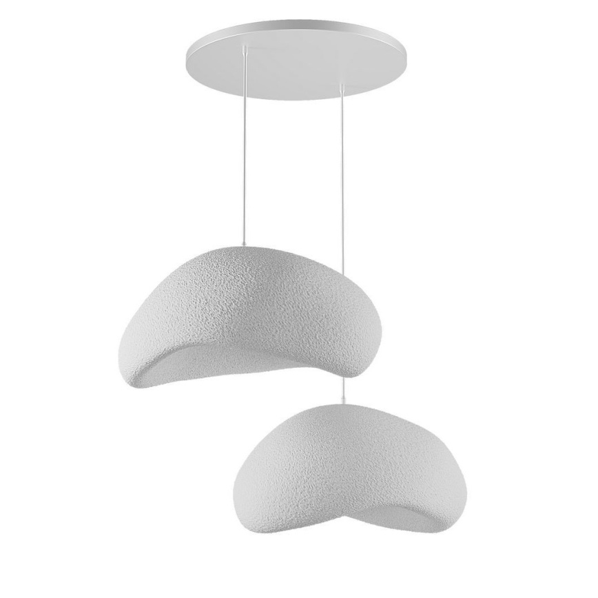 Brilagi - Hanglamp met snoer WABI SABI 2xE27/40W/230V Ø 60 cm wit