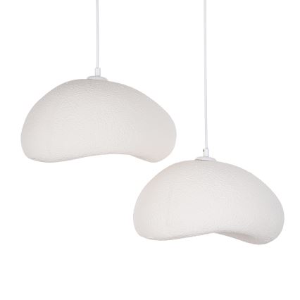 Brilagi - Hanglamp met snoer WABI SABI 2xE27/40W/230V Ø 60 cm wit