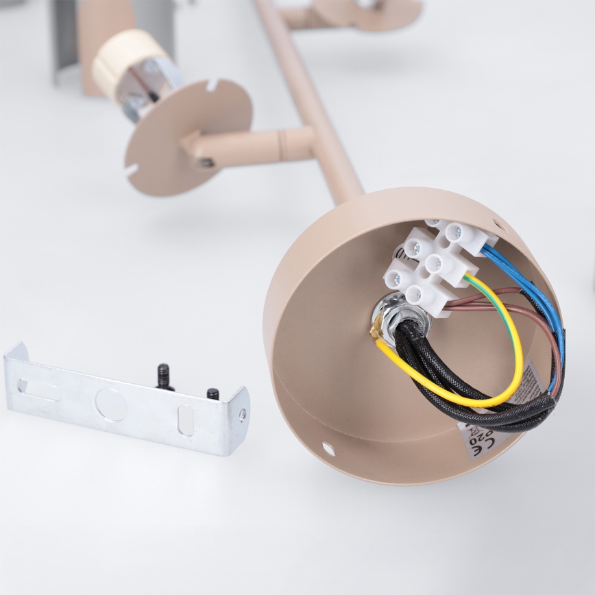 Brilagi - Hanglamp met staaf BRANCH 3xGU10/30W/230V beige
