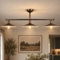 BRILAGI - Hanglamp met staaf FORGE 3xE27/60W/230V koper/patina