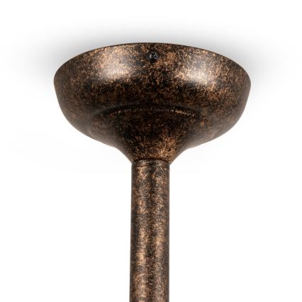 BRILAGI - Hanglamp met staaf FORGE 3xE27/60W/230V koper/patina