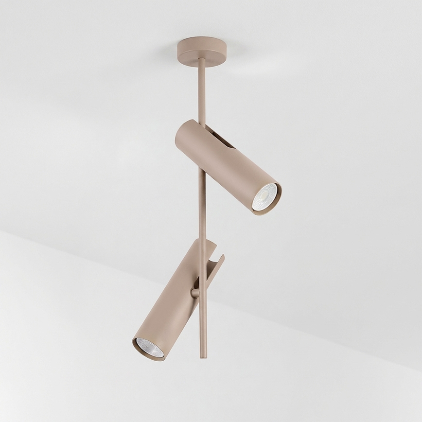 Brilagi - Hanglamp met stang BRANCH 2xGU10/30W/230V beige
