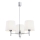 Brilagi - Hanglamp met stang MONTE 3xE27/15W/230V crème/glanzend chroom