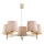 Brilagi - Hanglamp met stang MONTE 5xE27/60W/230V beige/goud