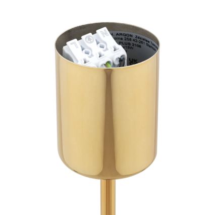 Brilagi - Hanglamp met stang MONTE 5xE27/60W/230V bruin/goud