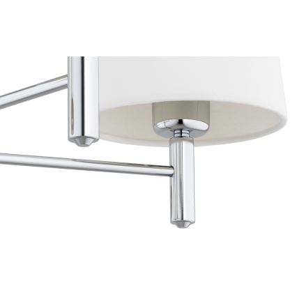 Brilagi - Hanglamp met stang MONTE 5xE27/60W/230V crème/glanzend chroom
