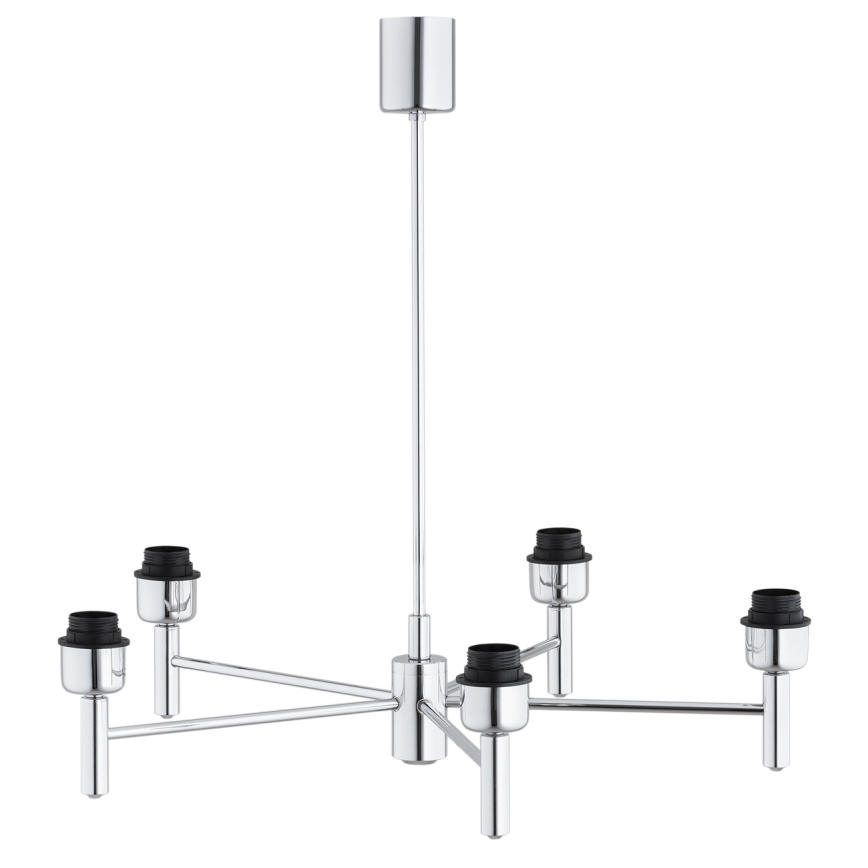 Brilagi - Hanglamp met stang MONTE 5xE27/60W/230V crème/glanzend chroom