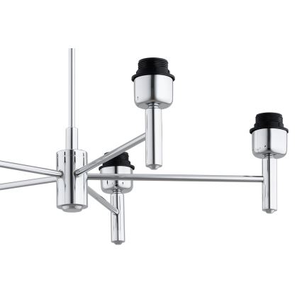 Brilagi - Hanglamp met stang MONTE 5xE27/60W/230V crème/glanzend chroom