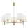 Brilagi - Hanglamp met stang MONTE 5xE27/60W/230V crème/goud
