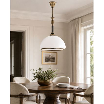 Brilagi - Hanglamp met stang TAURUS 1xE27/15W/230V Ø 40 cm brons