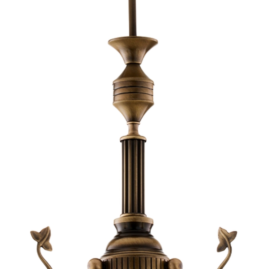 Brilagi - Hanglamp met stang TAURUS 3xE27/15W/230V Ø 70 cm brons