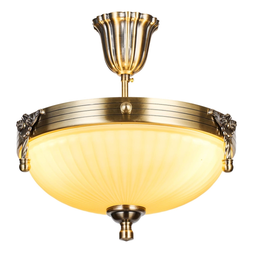 Brilagi - Hanglamp met vaste pendel CLASSIC 3xE14/60W/230V messing