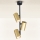 Brilagi - Hanglamp met vaste pendel SELE VERTICAL 3xGU10/30W/230V zwart/goud