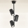 Brilagi - Hanglamp met vaste pendel SELE VERTICAL 3xGU10/30W/230V zwart