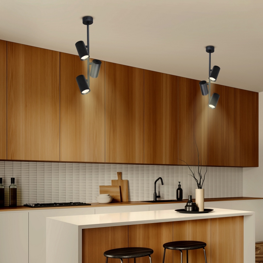 Brilagi - Hanglamp met vaste pendel SELE VERTICAL 3xGU10/30W/230V zwart